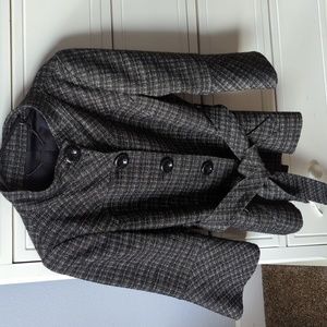 Black and white tweed jacket